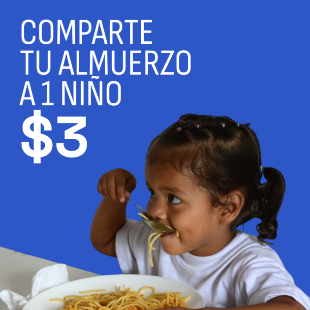 Comparte tu almuerzo a un niño