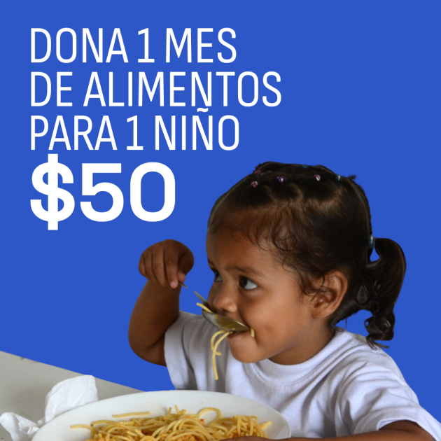 Dona 1 mes de alimentos para un niño